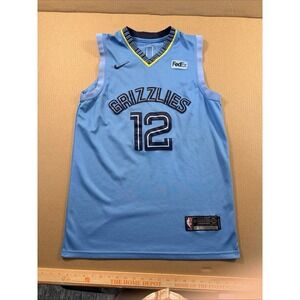 NBA🏀Memphis Grizzlies 'Ja Morant'#12 Swingman Blue Jersey-Size 50